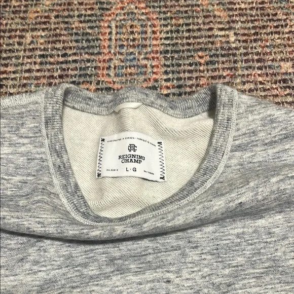 Reigning Champ 100% cotton Crewneck Pullover Sweatshirt